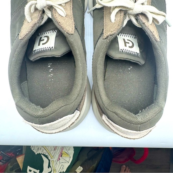 Cole Haan Grand Two Tone Sneakers Mens Size 10 Green Nylon & Suede - Picture 9 of 10